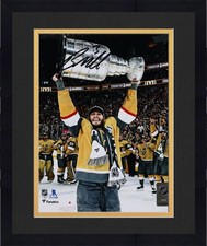 Framed Brayden McNabb Golden Knights Signed 2023 Stanley Cup Champs 8x10 Photo
