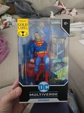 McFarlane DC Multiverse SUPERMAN Hush Gold label 7  Figure New in Box Sealed
