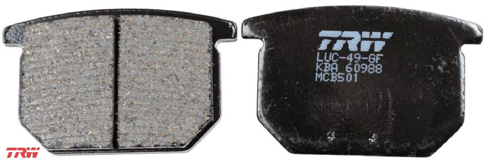 TRW MCB501 Bremsbelagsatz für Scheibenbremse Bremsbelagsatz Bremsbeläge
