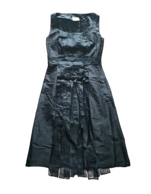 Akris Sleeveless Silk Black Evening Dress Size 36 US 4