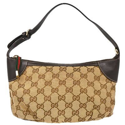 Gucci Beige Canvas GG Handbag 224093/002058 195509