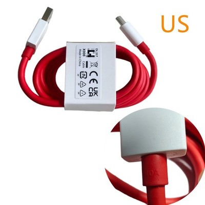 Warp Fast Charging Data USB-A to USB-C 100W 10A CABLE For Oneplus Reno10pro + 10