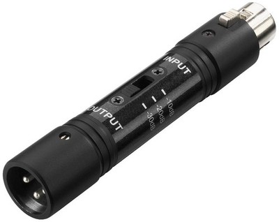 JTS MA-132 Dämpfungsglied Dämpfer Symmetrisches Mikrofon Schaltbar 10/20/30 DB