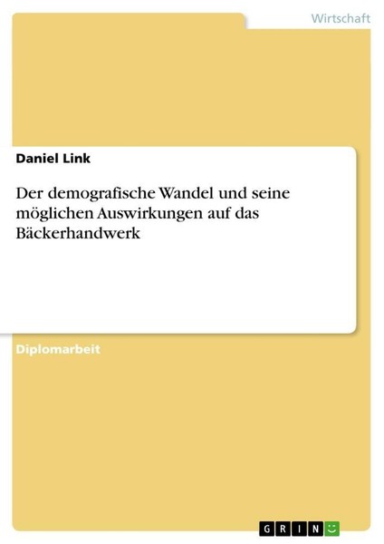 Der Demografische Wandel Und Seine MöGlichen Auswirkungen Auf Das BäCkerhandwerk-image