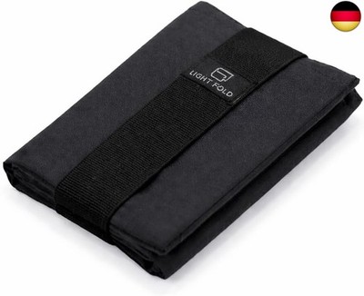 LIGHT FOLD Ultradünne RFID Geldbörse Herren, Slim Tri-Fold Wallet mit e