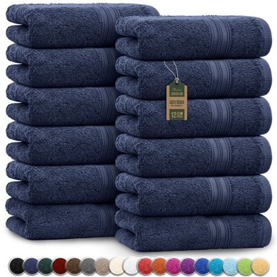Gästetuch Gäste-Handttuch Frottee 100% Baumwolle 30 x 50 cm 12er Pack