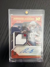 2021 Panini XR Rookie Swatch Red 25/25 Rhamondre Stevenson #RSA-RST Auto RC