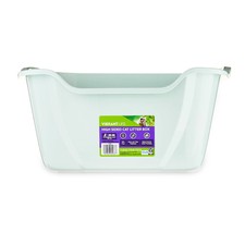 Caja de arena abierta para gatos de lados altos