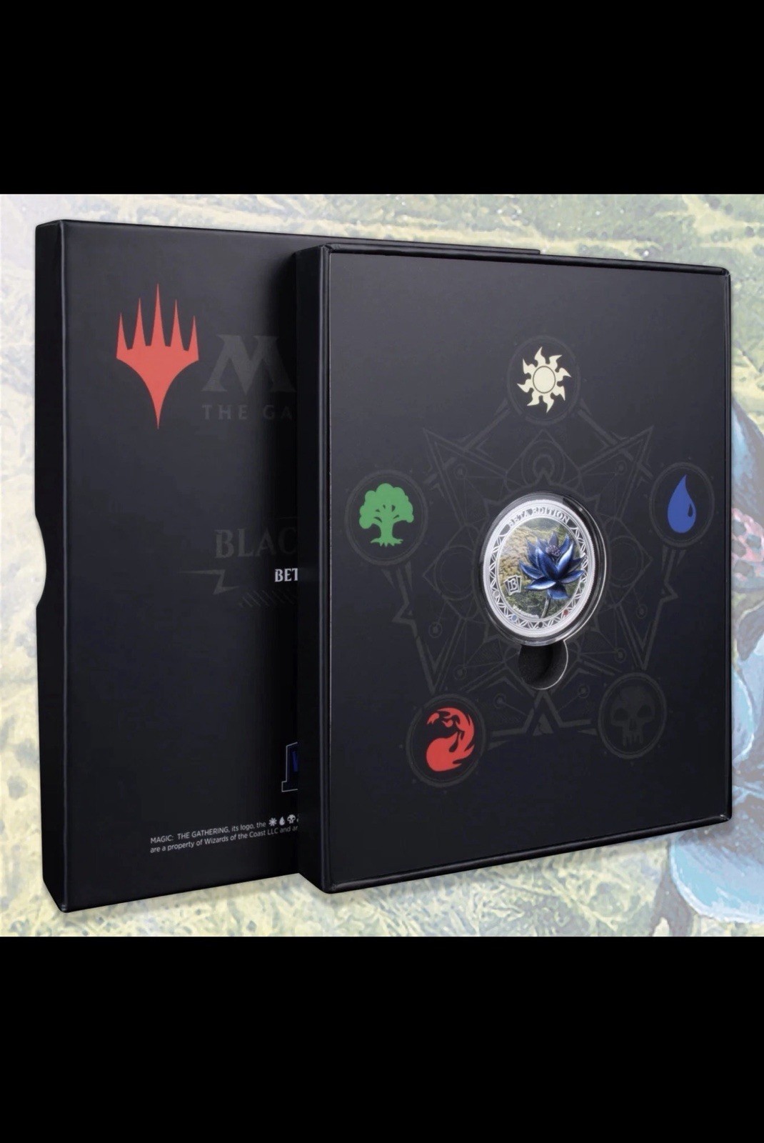 2024 Magic The Gathering Black Lotus 1 oz Colorized Silver Coin Beta Edition COA view 6