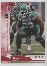 2018 Upper Deck CFL Red 120/150 Derek Dennis #158 r6v