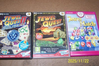 3 games - Jewel Quest Solitaire  + Emerald Tear + Jewel Match