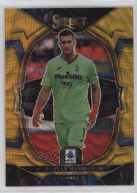 2022-23 Panini Select Serie A Terrace Gold Wave Prizm 9/10 Juan Musso #16 0ms6
