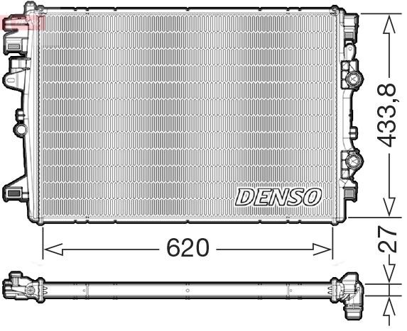 DENSO Kühler, Motorkühlung DRM06178 für Fiat - Bild 5