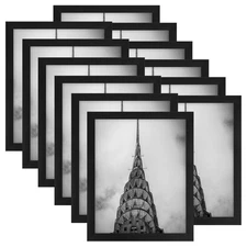 8x10 Picture Frames Black Set of 12 for Wall Gallery Collage Photo Frames or ...