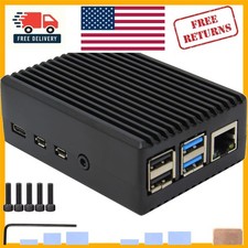 Elegant Durable Aluminum Case for Raspberry Pi 4 with Passive Cooling Solution