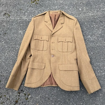 Veste Caban En Laine Motif Écossais British Army Surplus N°2 Fad - Photo 1/4