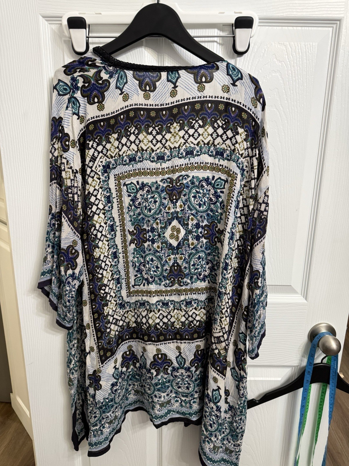 Bila Boho Patchwork Open Front Kimono Cardigan Wo… - image 5