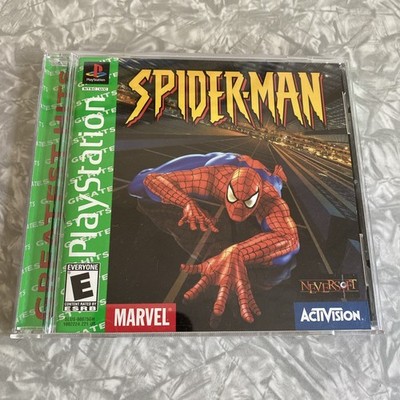 Spider-Man PS1 PlayStation 1 Complete w/ Registration Card TESTED Excellent Disc