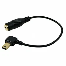 CamDesign 3.5mm Female to Male 5-Pin Mini USB Microphone Adapter Audio Transf...