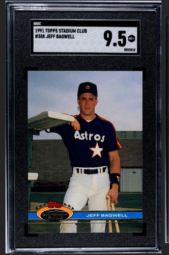 1991 Topps Stadium Club #388 - Jeff Bagwell RC -Houston Astros-HOF- SGC 9.5