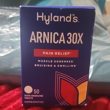 Hyland's Arnica Montana 30X Tablets 50 Count for Pain Relief  Muscle Soreness
