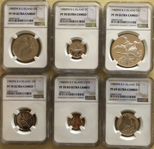 British Virgin Islands 1980 Proof Set NGC PF70 UC Box