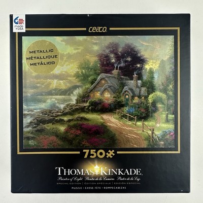 Thomas Kinkade Metallic Puzzle A New Day Dawning Special Edition 750 Pieces NEW