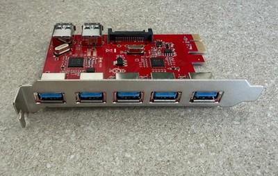 CSL 29049 5 PORT PCI-E to USB 3.0 mit RJ45 Adapter 1Gbps EXPANSION KARTE