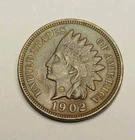 1902 INDIAN HEAD CENT XF/AU