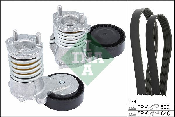 Keilrippenriemensatz FüR Ford Focus II DA Kuga I Volvo 04-12 6M5Q-6C301-AA-image