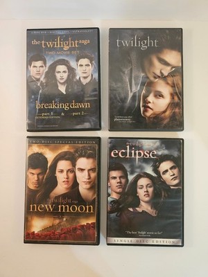 Twilight Saga DVD Lot 4 Sets Complete 5 Movies Breaking Dawn New Moon Eclipse