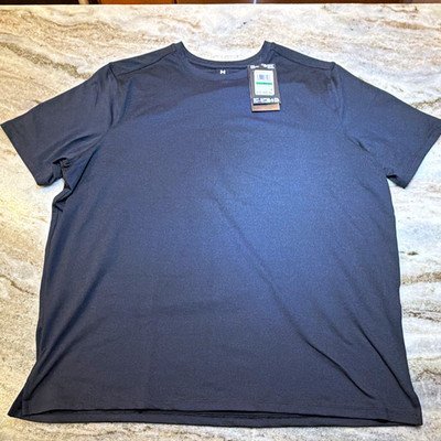 Under Armour Meridian Men's Black Lightweight Polyester Crew Neck T-Shirt Large