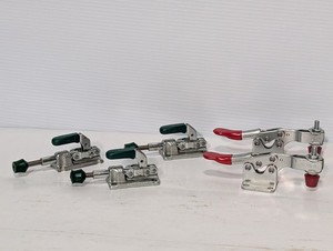 Lot of 5: Toggle Grip Clamp Holders, Woodworking, Metalworking, Tools, Hardware