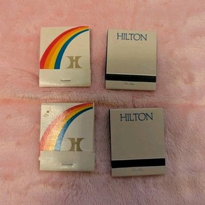 Vintage Hilton Hotels & Inns Matchbooks Lot of 4 Reservation Service Diamond 