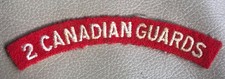 Canadian Army - post-WW2 - 2nd Battalion Canadian Guards - Shoulder title/flash
