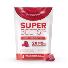 HumanN - SUPER BEETS Heart Chews, Pomegranate, 60 Count, New  Sealed-FREE SHIP