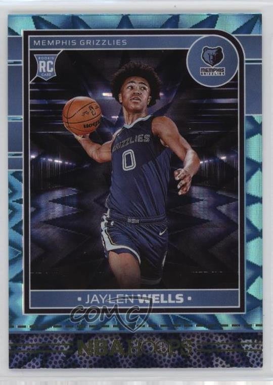 2024-25 Panini NBA Hoops Rookies Teal Explosion Jaylen Wells #269 Rookie RC 0sb5