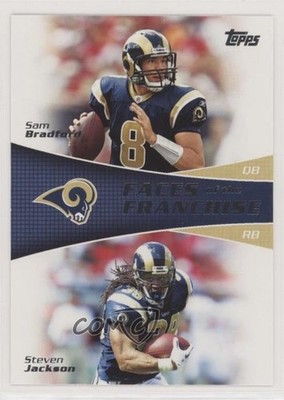 2011 Topps Faces of the Franchise Sam Bradford Steven Jackson #BJ 0w8