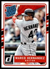 2017 Donruss Marco Hernandez Rookie Boston Red Sox #219