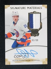 2019 The Cup Signature Materials Rookies 83/99 Oliver Wahlstrom #SP-OW Auto 0a7v
