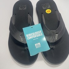 Reef Element TQT Flip Flop Sandals With Bottle Opener Black men s Size 9
