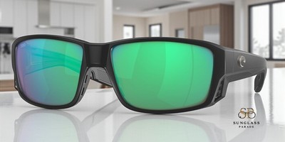 COSTA DEL MAR 6S9105 02 Tuna Alley Pro Black Green Mirror 60 mm Men's Sunglasses