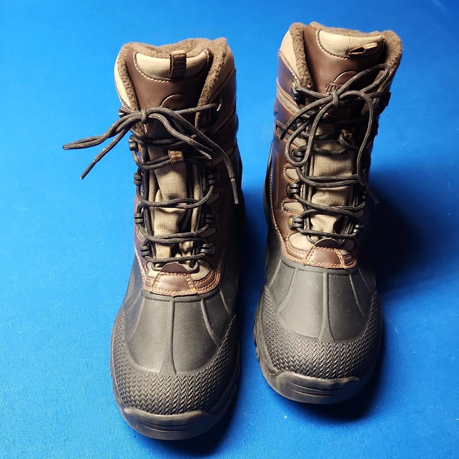 Weatherproof Vintage Men's Brown Lace Up Ankle Snow Boots Size 12
Opens in a new window or tab