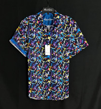 Robert Graham SAMPSON Abstract 238 XL Classic Short Sleeve Shirt NWT X-Large