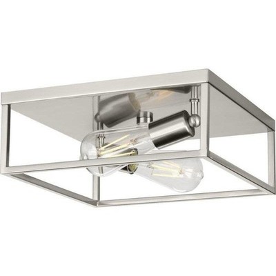 Progress Lighting P350200 Perimeter 2 Light 12''W Flush Mount - Nickel