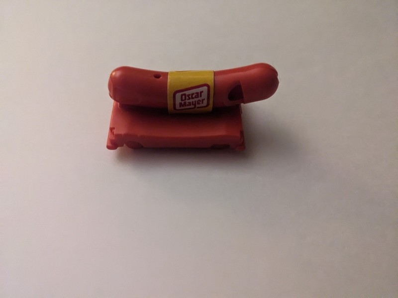 Vintage Oscar Mayer Weinermobile Weiner Hot Dog 2" Plastic Promo Whistle