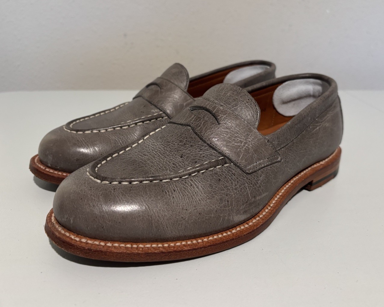 Grant Stone Traveler Penny Storm Kudu Men's 6.5E Shoe Gray