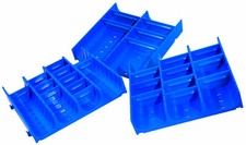 Muldenteile blau - Schubladeneinsatz - Einteilungsmaterial - Kompaktmulden