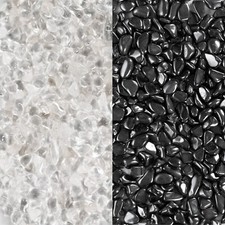 Premium Ladesteine & Entladesteine | Bergkristall & Hämatit Trommelsteine Chips