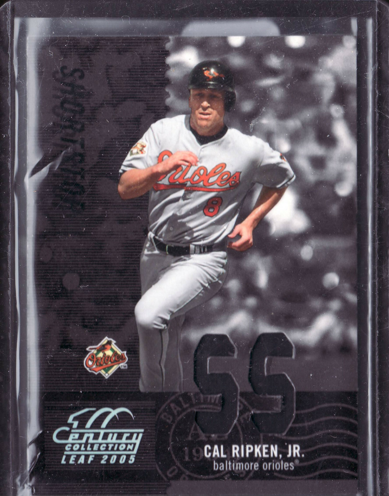 2005 CAL RIPKEN LEAF CENTURY COLLECTION GAME USED JERSEY CARD 217/250
